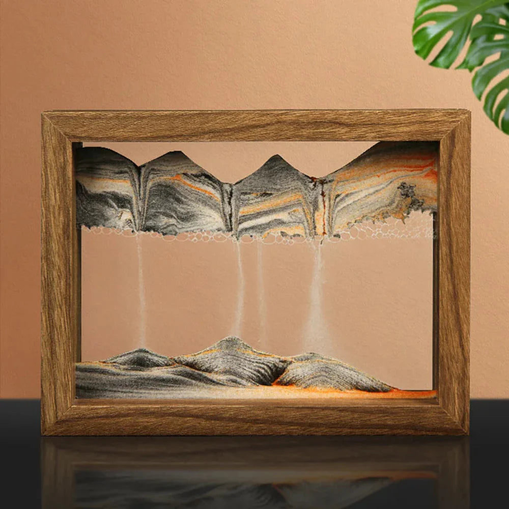 Kinetic Sand Sculpture - DriftSphere Glass Art for Relaxation and Meditation 2