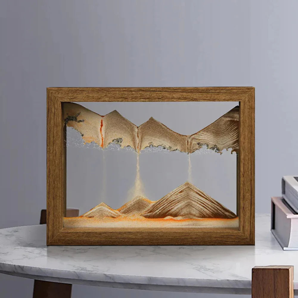 Kinetic Sand Sculpture - DriftSphere Glass Art for Relaxation and Meditation 3