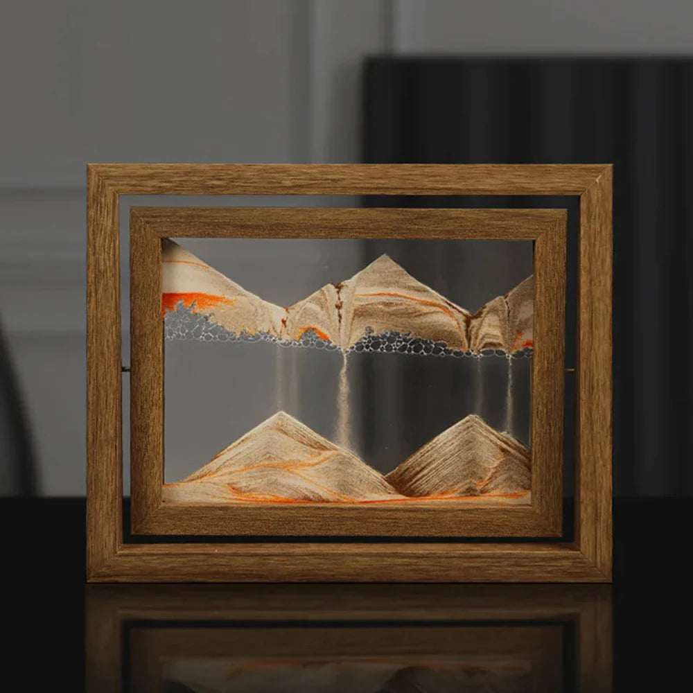 Kinetic Sand Sculpture - DriftSphere Glass Art for Relaxation and Meditation 4
