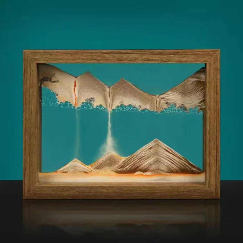 Kinetic Sand Sculpture - DriftSphere Glass Art for Relaxation and Meditation 5