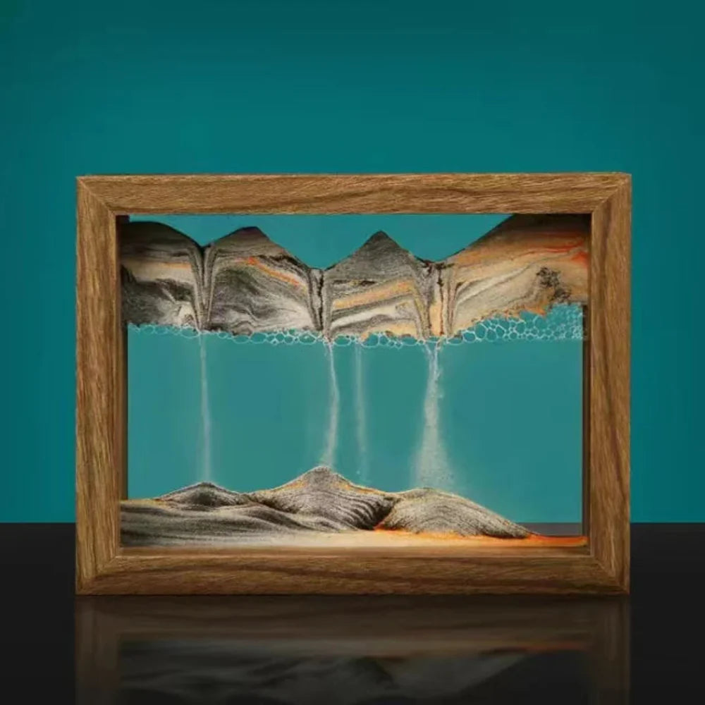 Kinetic Sand Sculpture - DriftSphere Glass Art for Relaxation and Meditation 6