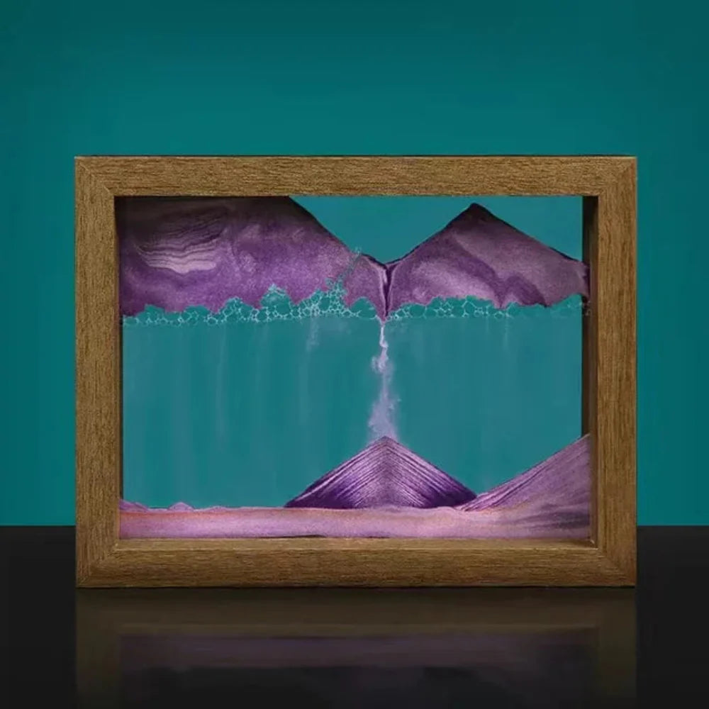 Kinetic Sand Sculpture - DriftSphere Glass Art for Relaxation and Meditation 7