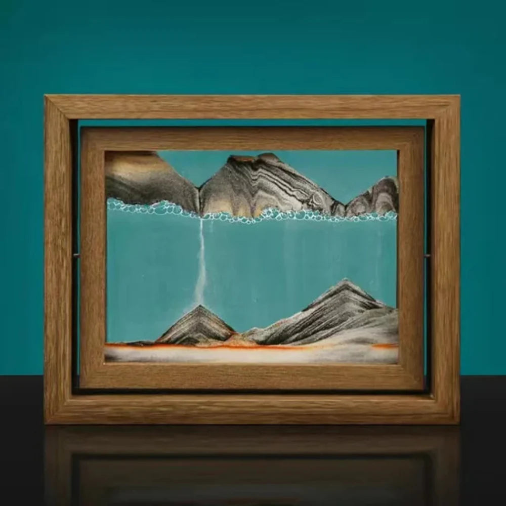 Kinetic Sand Sculpture - DriftSphere Glass Art for Relaxation and Meditation 9