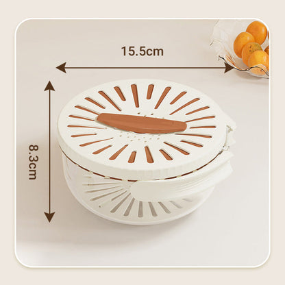 Multi-Functional Fruit and Vegetable Washing Bowl with Lid - 3-in-1 Design for Efficient Washing, Draining, and Storage 5