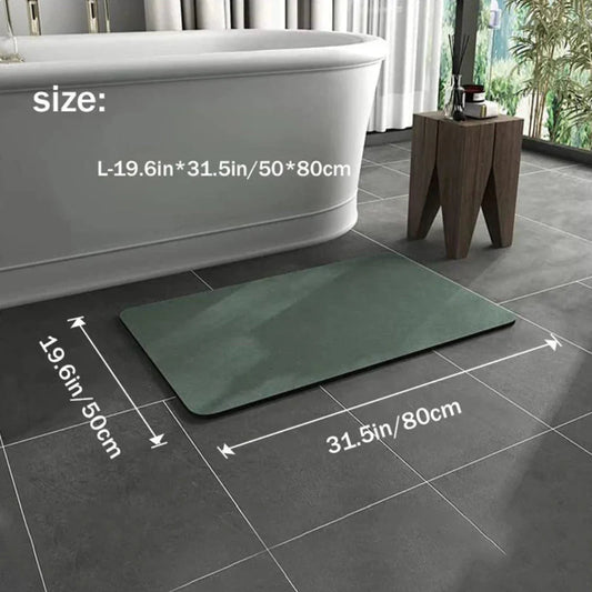 Minimalist Diatomaceous Earth Bath Mat - Quick-Drying, Non-Slip, Eco-Friendly Design 1
