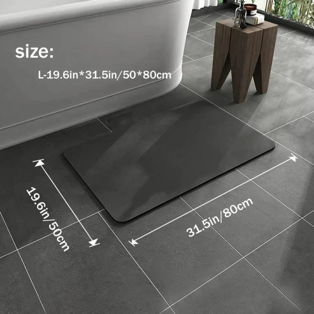 Minimalist Diatomaceous Earth Bath Mat - Quick-Drying, Non-Slip, Eco-Friendly Design 2
