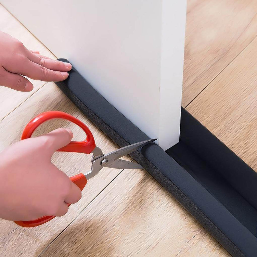 Dual-Sided Door Draft Stopper with Adjustable Foam Tubes – Effective Insulation Against Drafts, Dust, and Noise 1