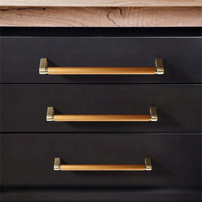 Two-Tone Aluminum Cabinet Handle – Modern Ergonomic Design for Kitchen and Bathroom 2