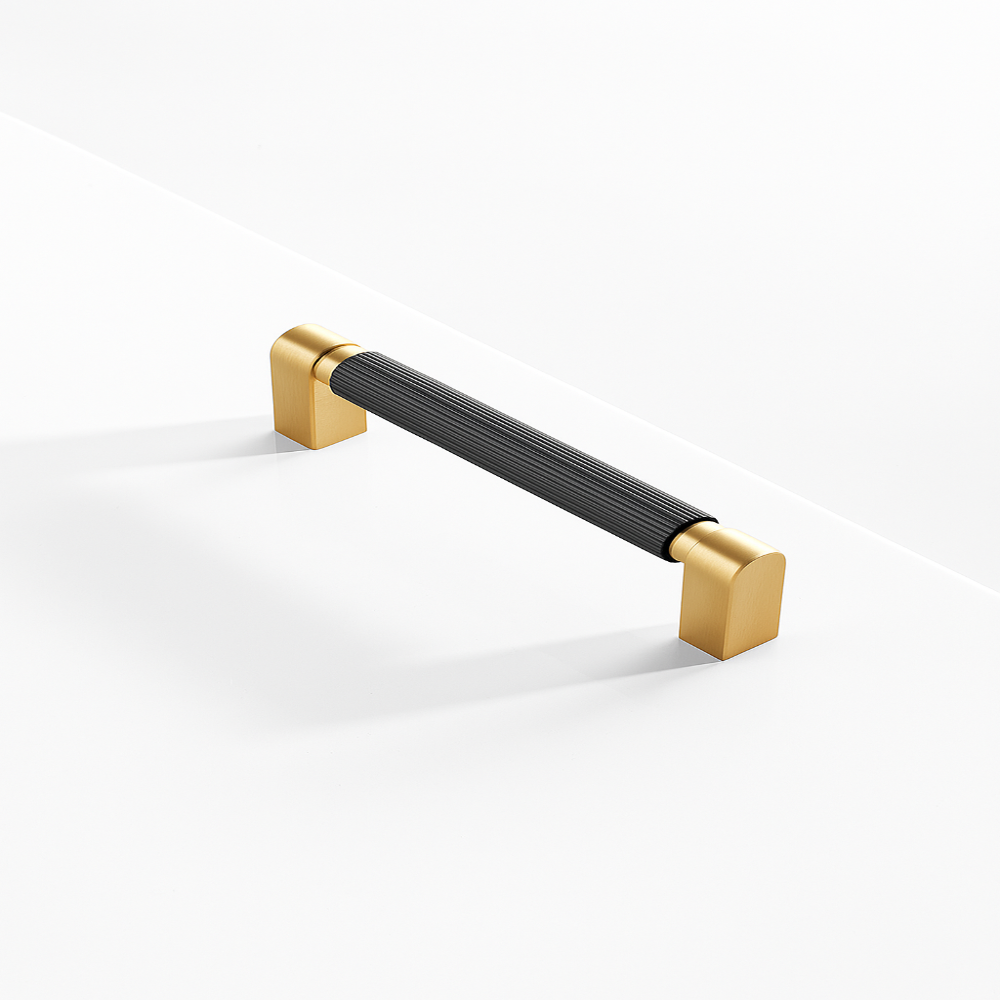 Two-Tone Aluminum Cabinet Handle – Modern Ergonomic Design for Kitchen and Bathroom 4