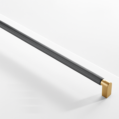 Two-Tone Aluminum Cabinet Handle – Modern Ergonomic Design for Kitchen and Bathroom 6
