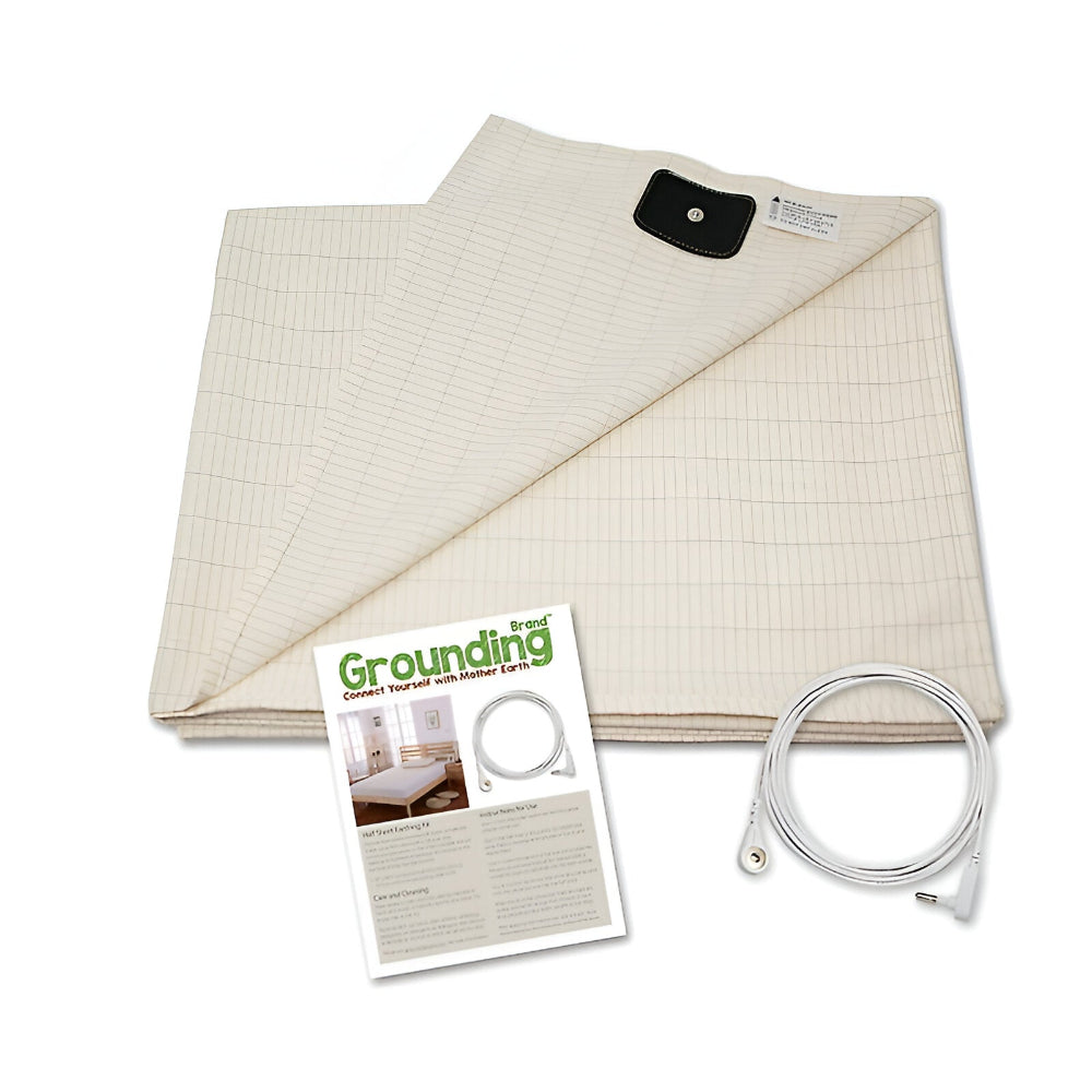 Premium Conductive Grounding Sheet – Antimicrobial Cotton Fitted Bed Sheet for Enhanced Sleep Quality 5