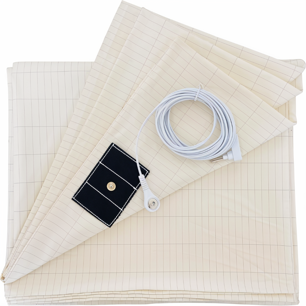 Premium Conductive Grounding Sheet – Antimicrobial Cotton Fitted Bed Sheet for Enhanced Sleep Quality 8