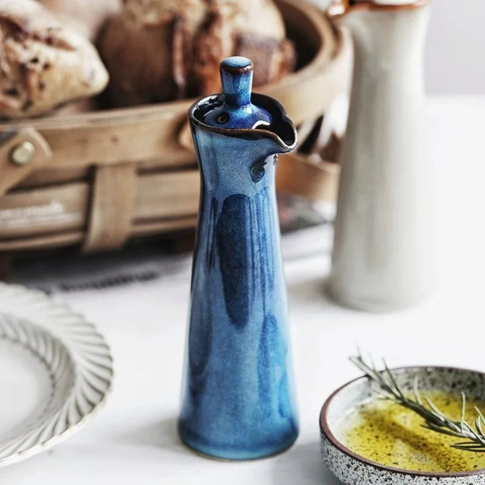 Elegant Glass Olive Oil Dispenser Bottle with Drip-Free Spout – Eco-Friendly Kitchen Accessory for Oils and Vinegar 3