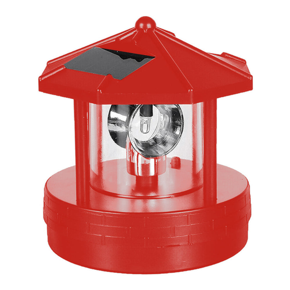 Solar LED Lighthouse Outdoor Lamp – 360° Rotating Solar Lights for Garden and Patio – Weatherproof Design, Wireless and Portable 4