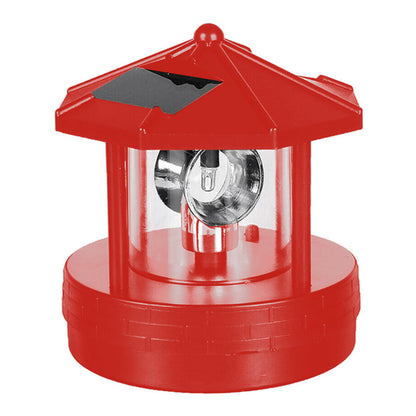 Solar LED Lighthouse Outdoor Lamp – 360° Rotating Solar Lights for Garden and Patio – Weatherproof Design, Wireless and Portable 4