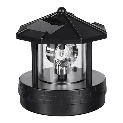 Solar LED Lighthouse Outdoor Lamp – 360° Rotating Solar Lights for Garden and Patio – Weatherproof Design, Wireless and Portable 6