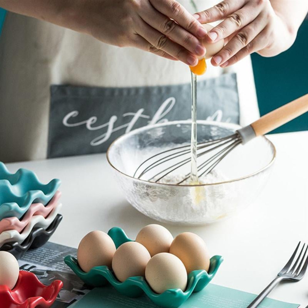 Elegant Ceramic Egg Holder – Modern Minimalist Design for Standard Eggs 11