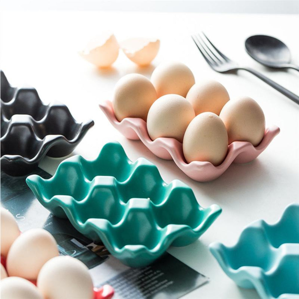 Elegant Ceramic Egg Holder – Modern Minimalist Design for Standard Eggs 12