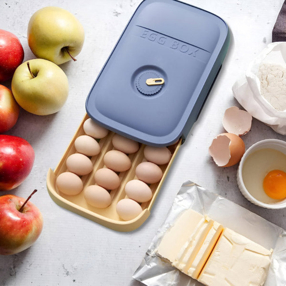 Stackable Egg Storage Container for 18 Eggs with Clear Lid – BPA-Free Plastic 4