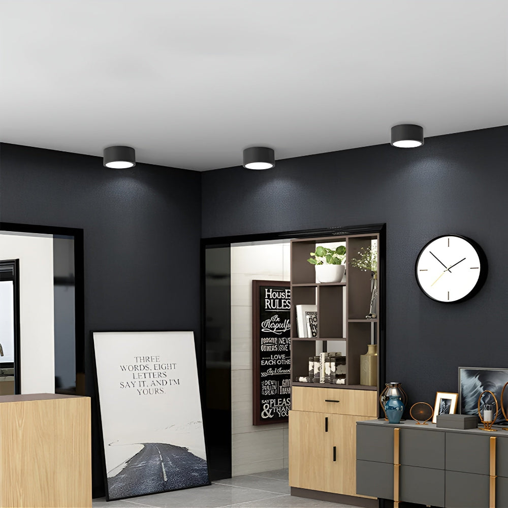 Zeitgenössische Flush Mount LED-Deckenleuchte - Sanfte Beleuchtung mit nordischem Design