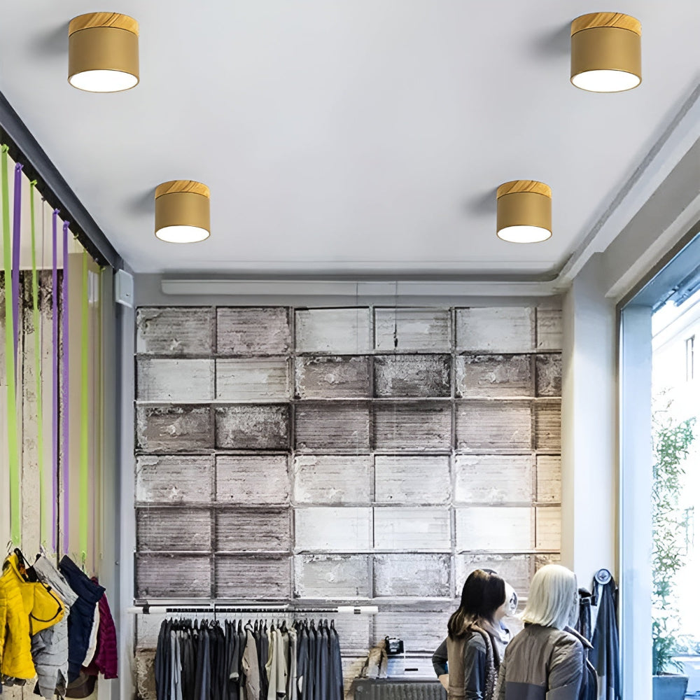 Zeitgenössische Flush Mount LED-Deckenleuchte - Sanfte Beleuchtung mit nordischem Design