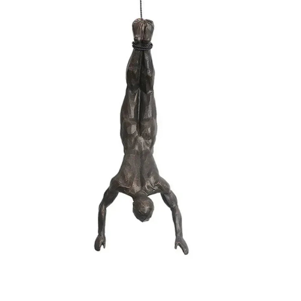 Elevate Trio Wall Climbing Sculptures – Set of 3 Minimalist Resin Figures for Modern Decor 14