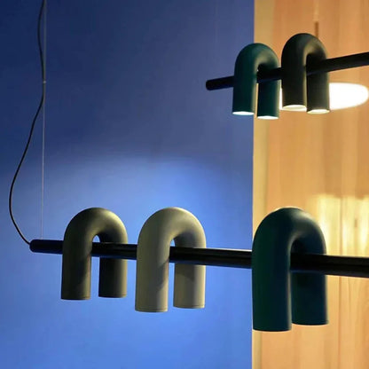U-Shaped Linear Pendant Light with Adjustable Height – Modern Metal and Acrylic Design 1