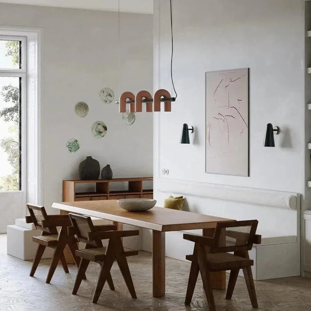 U-Shaped Linear Pendant Light with Adjustable Height – Modern Metal and Acrylic Design 2