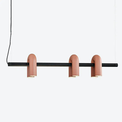 U-Shaped Linear Pendant Light with Adjustable Height – Modern Metal and Acrylic Design 5