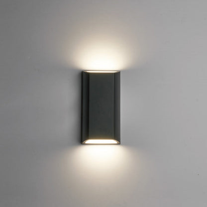 Modern Up & Down LED Outdoor Wall Light – Dark Gray Aluminum, Energy Efficient, Weather Resistant 8