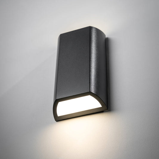 Modern Up & Down LED Outdoor Wall Light – Dark Gray Aluminum, Energy Efficient, Weather Resistant 1