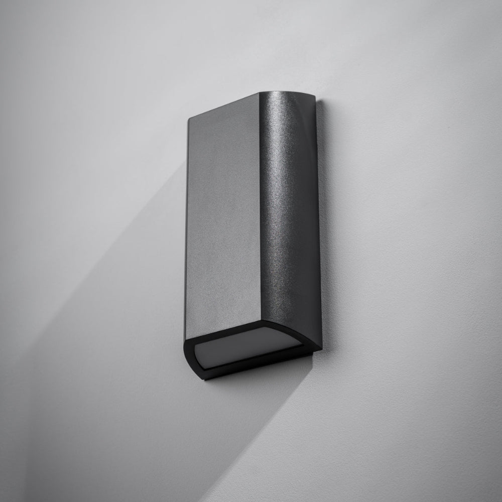 Modern Up & Down LED Outdoor Wall Light – Dark Gray Aluminum, Energy Efficient, Weather Resistant 2