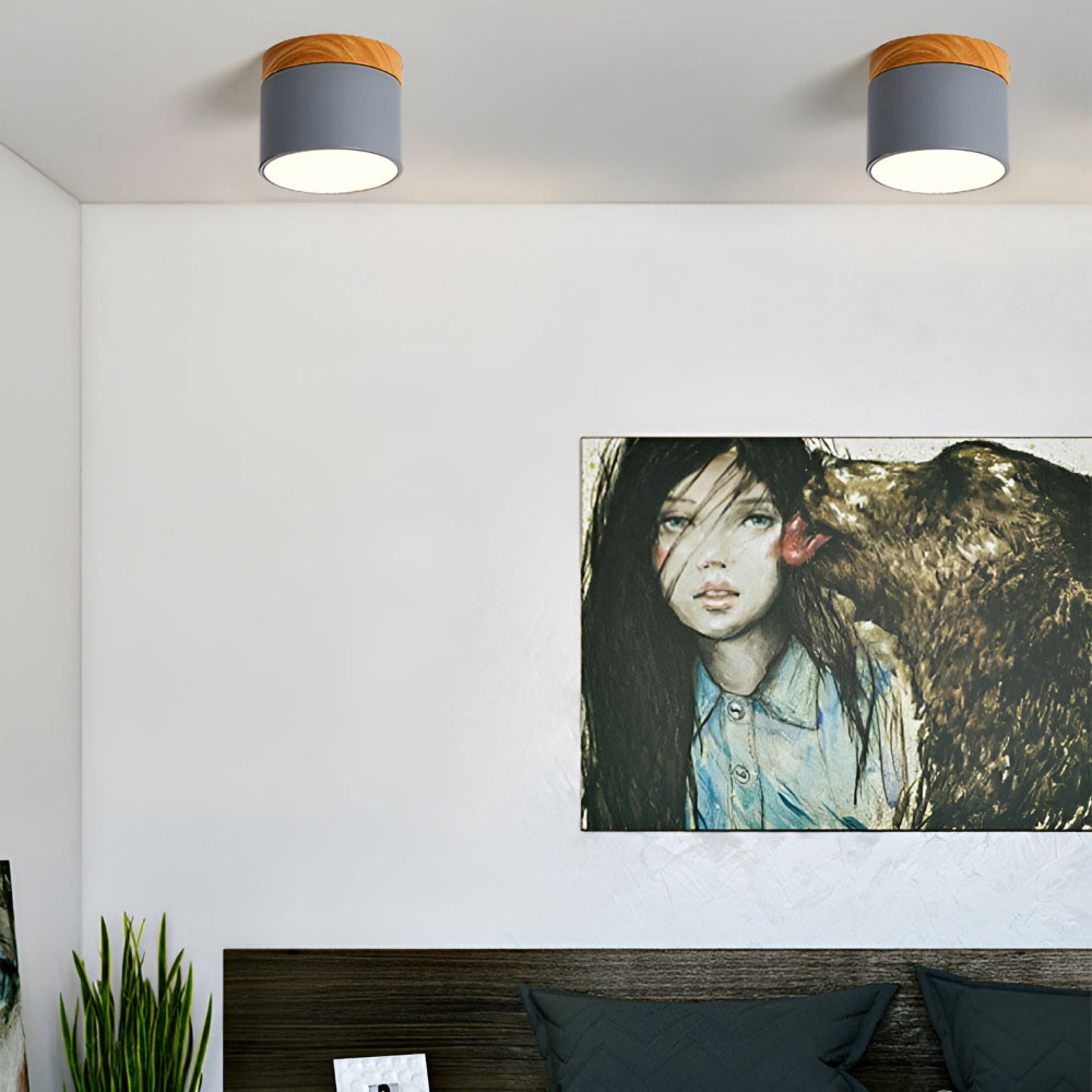Zeitgenössische Flush Mount LED-Deckenleuchte - Sanfte Beleuchtung mit nordischem Design