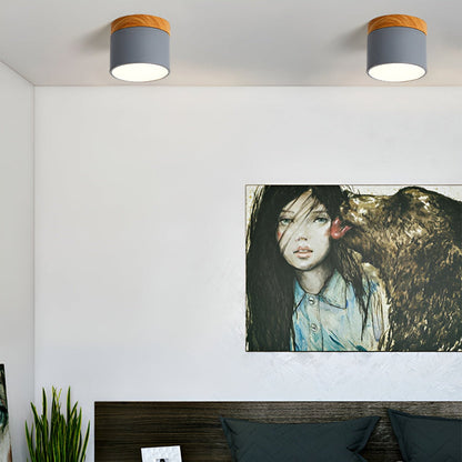 Zeitgenössische Flush Mount LED-Deckenleuchte - Sanfte Beleuchtung mit nordischem Design