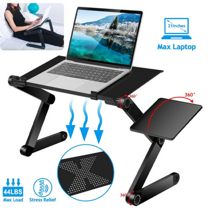Adjustable Ergonomic Laptop Stand with 360° Rotation – Lightweight Aluminum Design for Comfort and Flexibility 6
