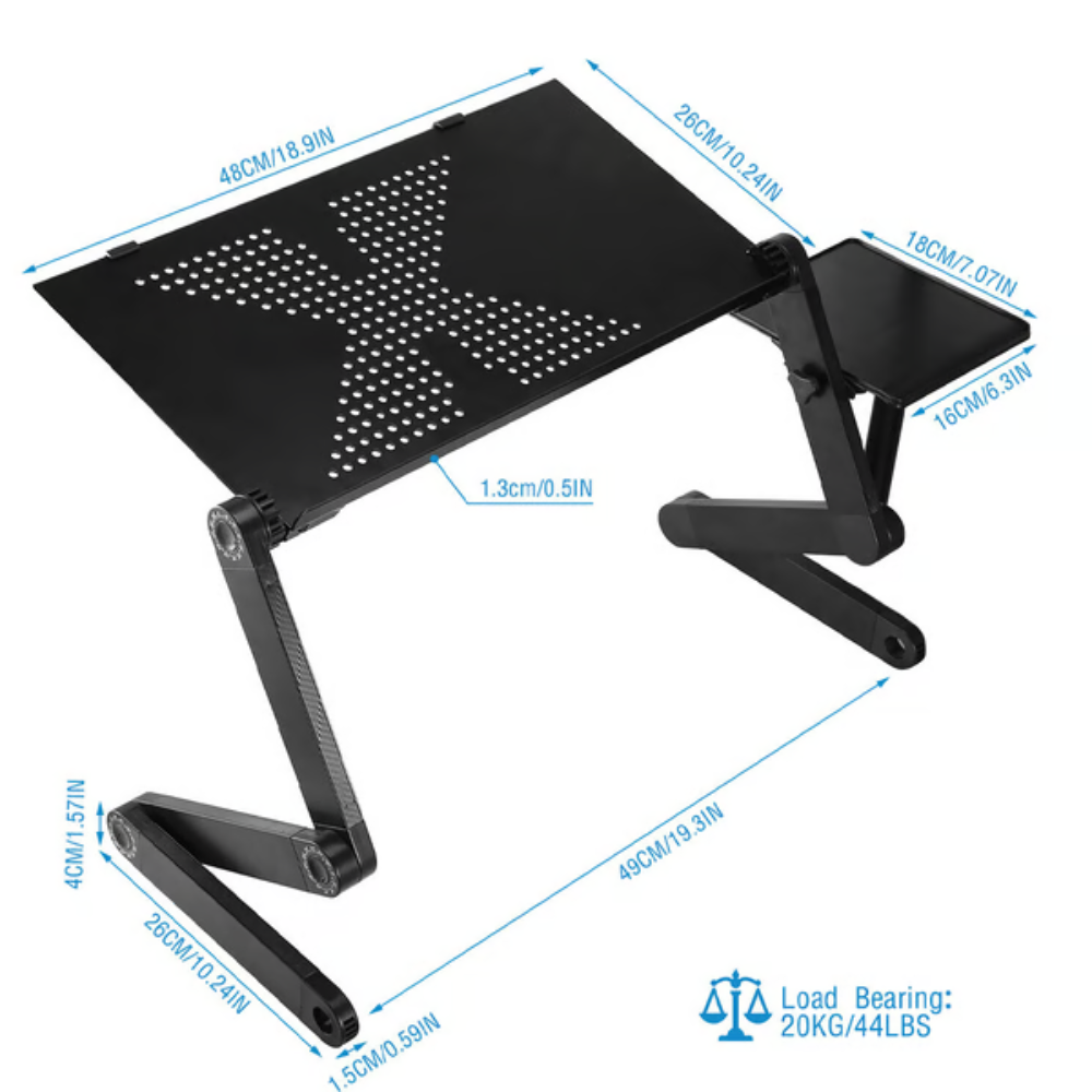 Adjustable Ergonomic Laptop Stand with 360° Rotation – Lightweight Aluminum Design for Comfort and Flexibility 7