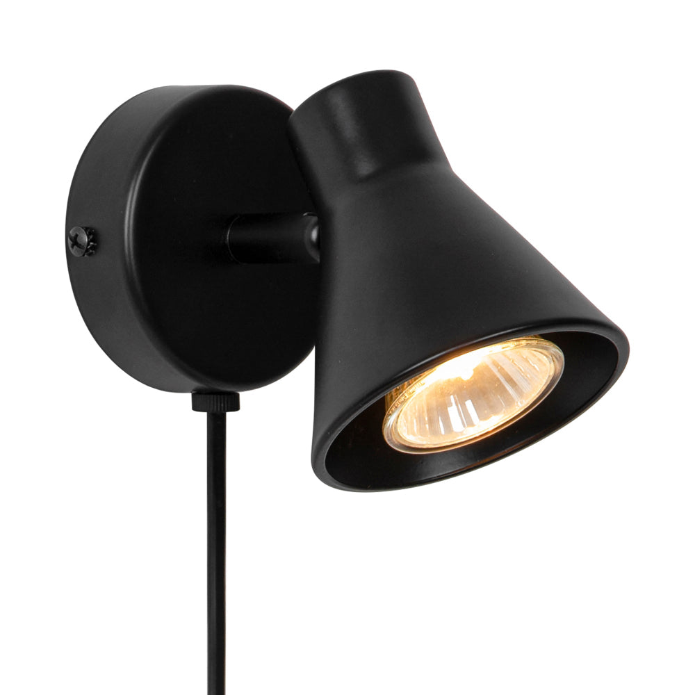 Adjustable Scandinavian Wall Spotlight with Rotatable Head – Compact Design for Task and Accent Lighting 2
