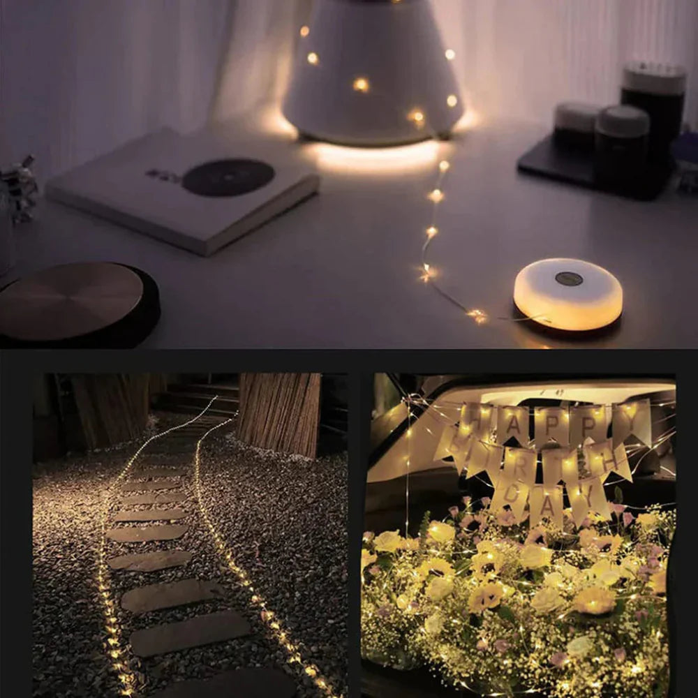 Portable LED Fairy Lights – 10 Meter Battery-Powered String Lights with 100 Warm White LEDs 1