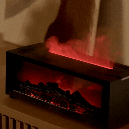 4-in-1 Humidifier and LED Flame Lamp – Soothing Air and Realistic Fire Effect 1