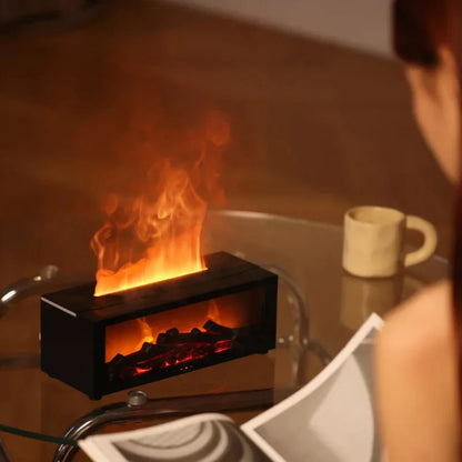 4-in-1 Humidifier and LED Flame Lamp – Soothing Air and Realistic Fire Effect 3