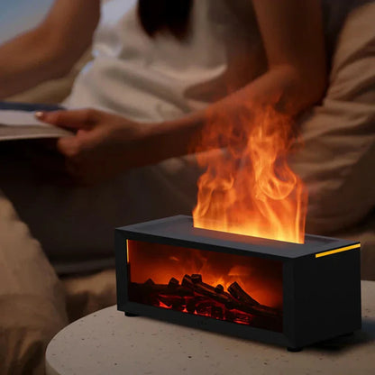 4-in-1 Humidifier and LED Flame Lamp – Soothing Air and Realistic Fire Effect 5
