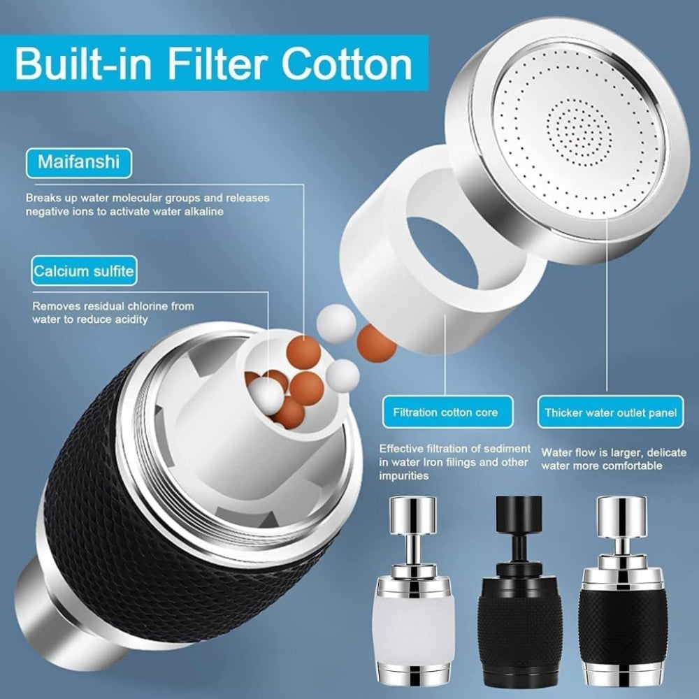 Adjustable Faucet Aerator with 3 Water Flow Modes – Versatile Kitchen and Bathroom Attachment 5