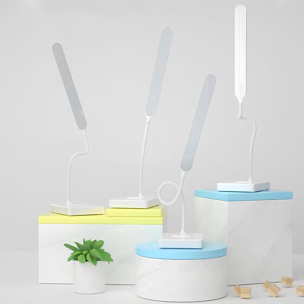Adjustable LED Desk Lamp with USB Charging – Flexible Neck and Touch Control 7
