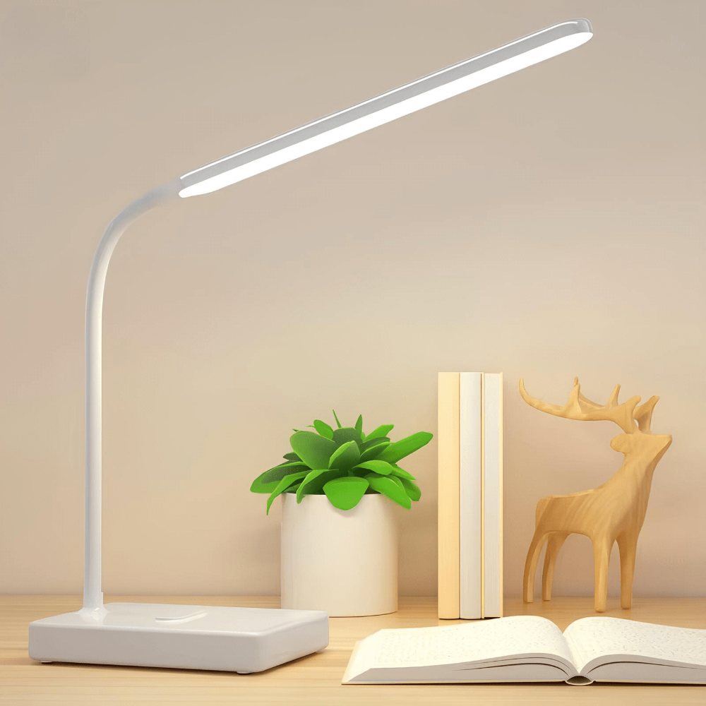 Adjustable LED Desk Lamp with USB Charging – Flexible Neck and Touch Control 2