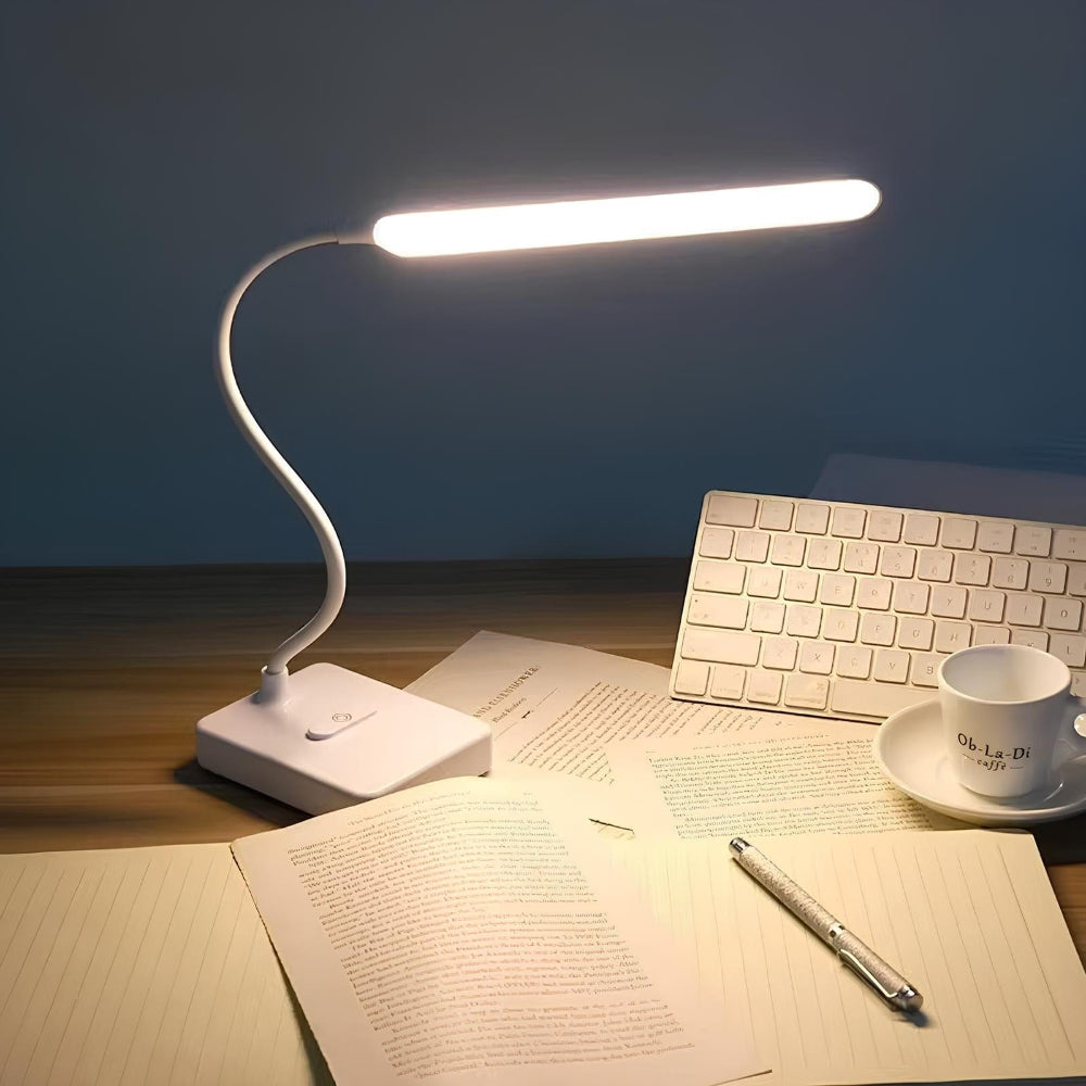 Adjustable LED Desk Lamp with USB Charging – Flexible Neck and Touch Control 6