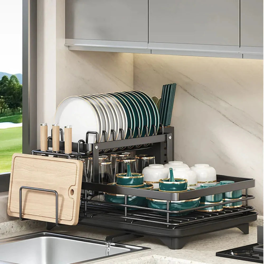 Adjustable Stainless Steel Clothes Drying Rack for Sink and Countertop – Space-Saving Kitchen Laundry Rack 2