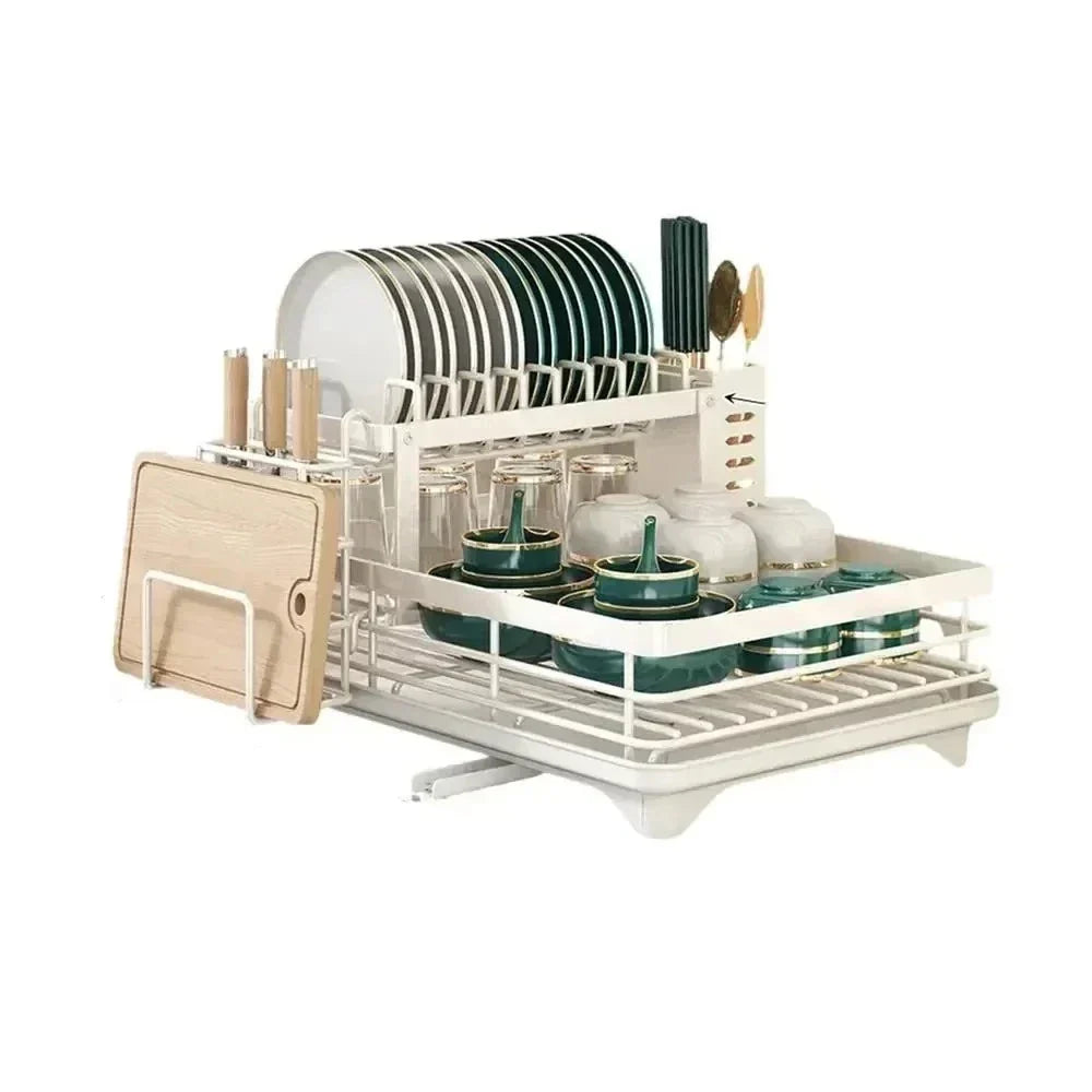 Adjustable Stainless Steel Clothes Drying Rack for Sink and Countertop – Space-Saving Kitchen Laundry Rack 8