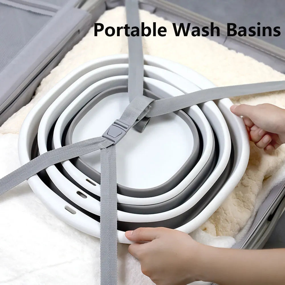 Collapsible Silicone Washing Basin for Kitchen and Outdoor Use – Space-Saving Design 5
