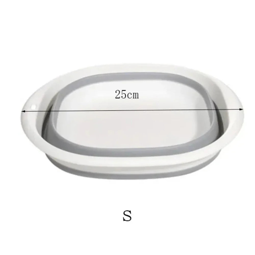 Collapsible Silicone Washing Basin for Kitchen and Outdoor Use – Space-Saving Design 7