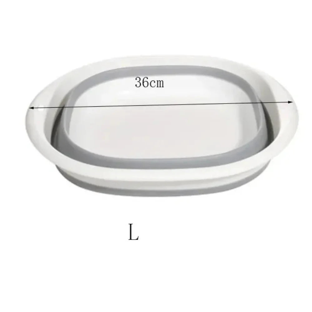 Collapsible Silicone Washing Basin for Kitchen and Outdoor Use – Space-Saving Design 9